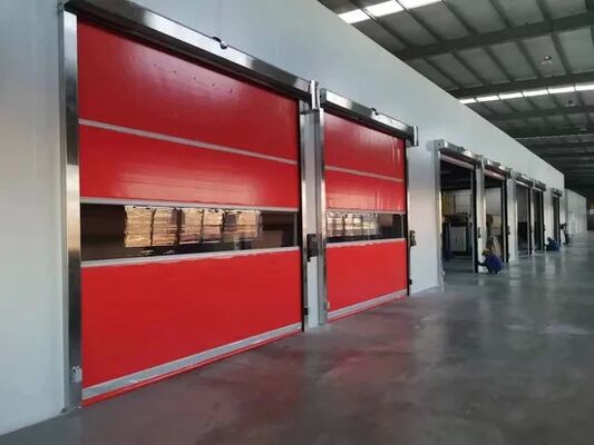 ซื้อ ประตูสไพร่ความเร็วสูง PVC ความเร็วการเปิด 0.8-1.2m/s 1000-1500 ครั้ง/วัน ความถี่สูงและกรอบเหล็กกระปุก online manufacture