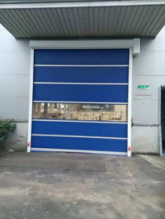 PVC Fabric Industrial Fast Door 0.75W ประตูม้วนอัตโนมัติ