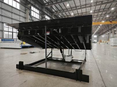 สีดํา ไฮดรอลิก Dock Leveler ปรับแต่งไฮดรอลิก Dock Lift Platform