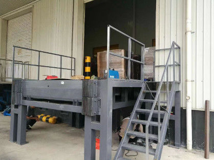 ปรับปรุง Dock Leveler Platform Frame Type Loading Dock รัมป์ไฮดรอลิก